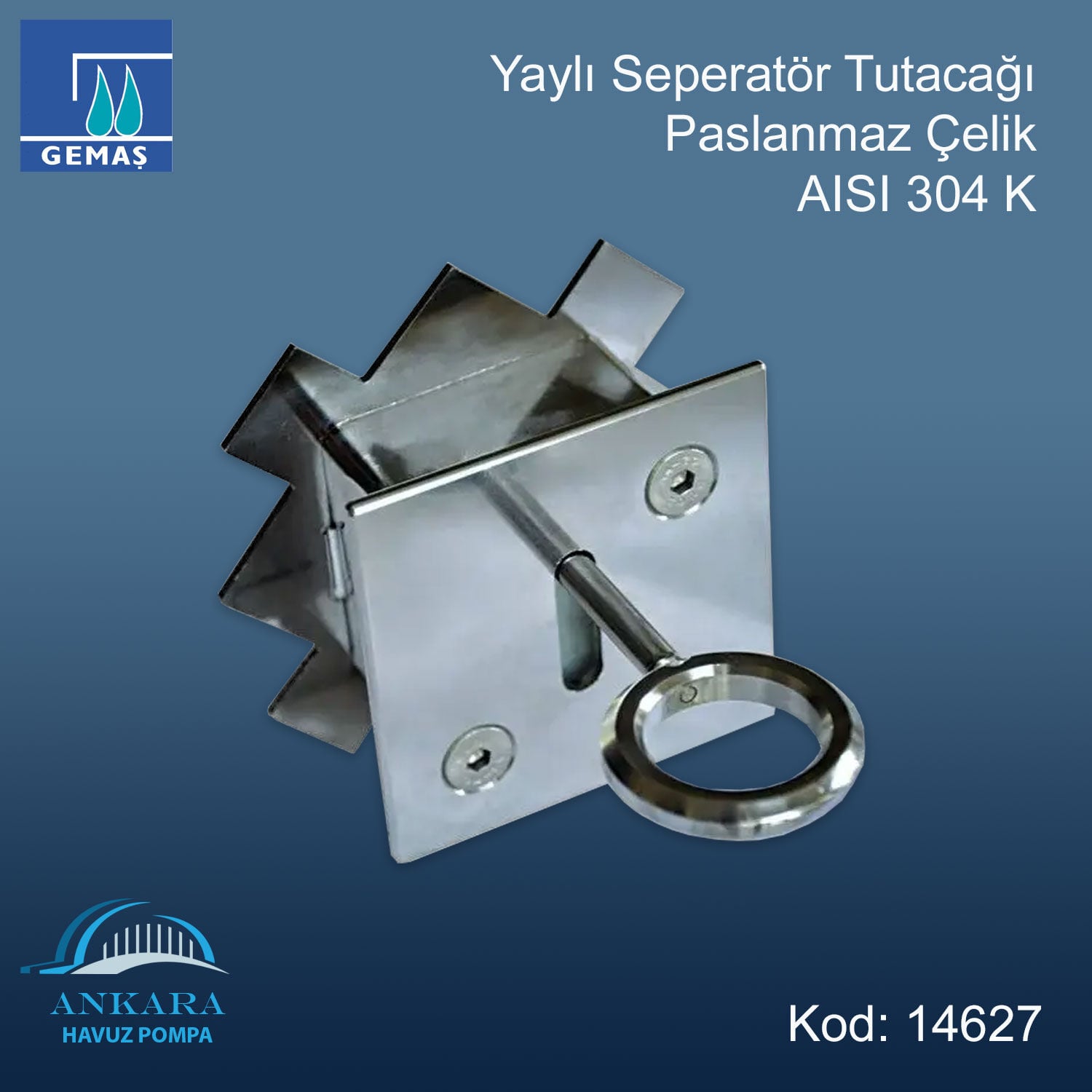 Yaylı Seperatör Tutacağı Paslanmaz Çelik AISI 304K