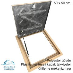EDR 50 X 50 cm POLYESTER DEPO KAPAĞI