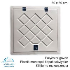 EDR 60 X 60 cm POLYESTER DEPO KAPAĞI