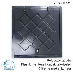 EDR 70 X 70 cm POLYESTER DEPO KAPAĞI