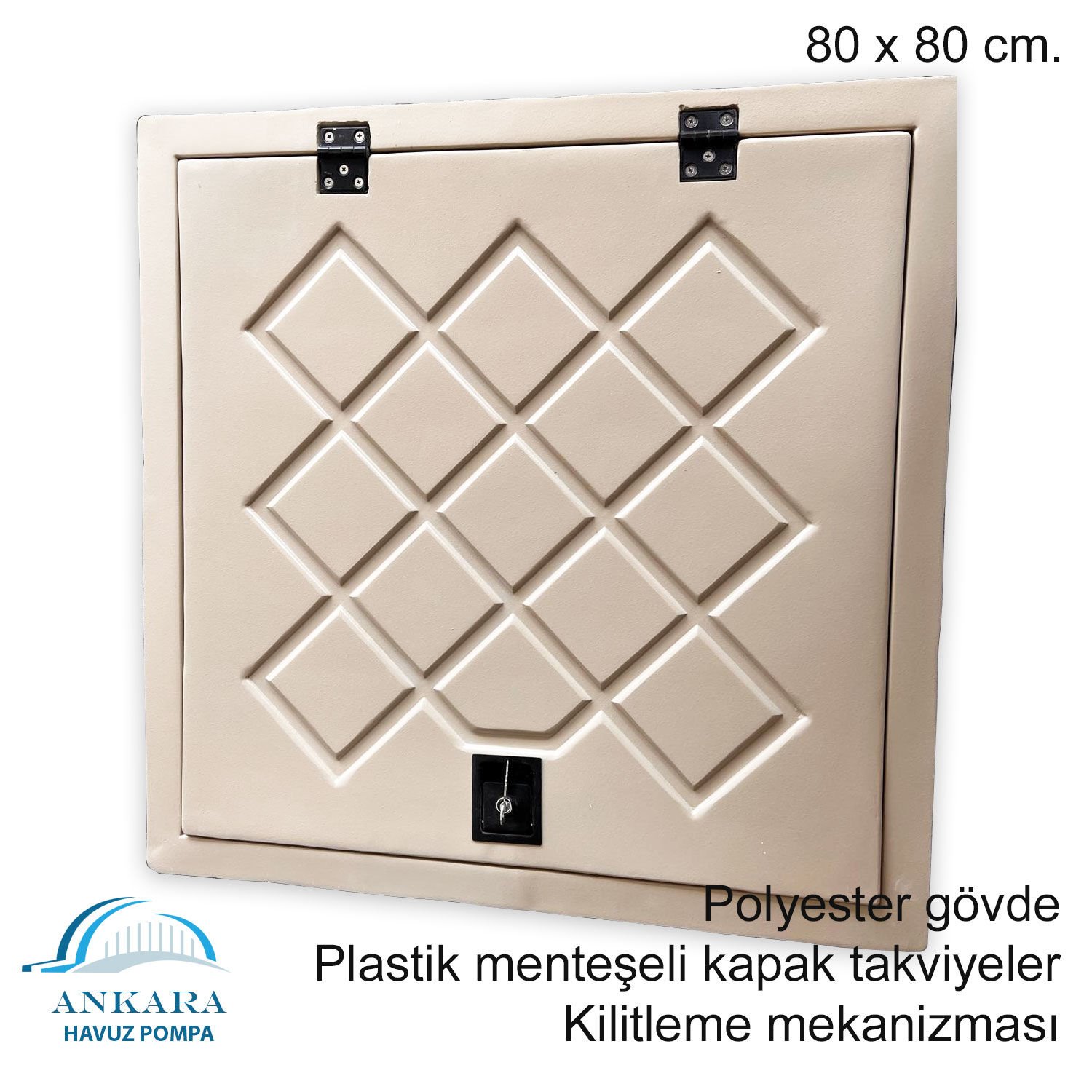 EDR 80 X 80 cm POLYESTER DEPO KAPAĞI