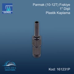 Parmak (10-12T) Fıskiye 1'' Dişli Plastik / Siyah