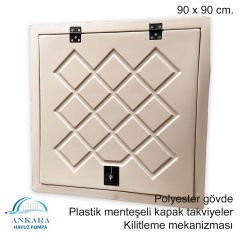 EDR 90 X 90 cm POLYESTER DEPO KAPAĞI
