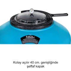 Filtrone LLT - Ø615 Geniş Şeffaf Kapak Filtrone -1.5'' Yandan ÇYV. - 15 m³/h