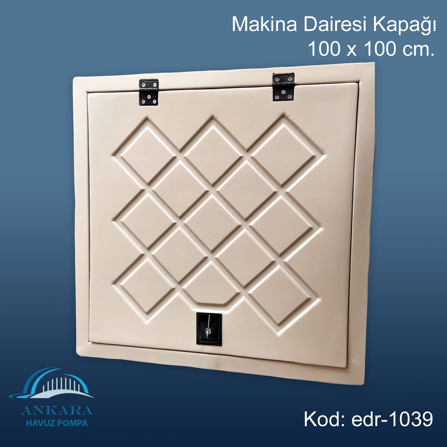 EDR 100 X 100 cm POLYESTER DEPO KAPAĞI