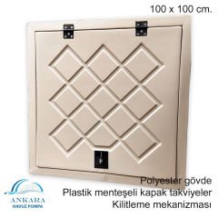 EDR 100 X 100 cm POLYESTER DEPO KAPAĞI