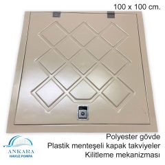 EDR 100 X 100 cm POLYESTER DEPO KAPAĞI