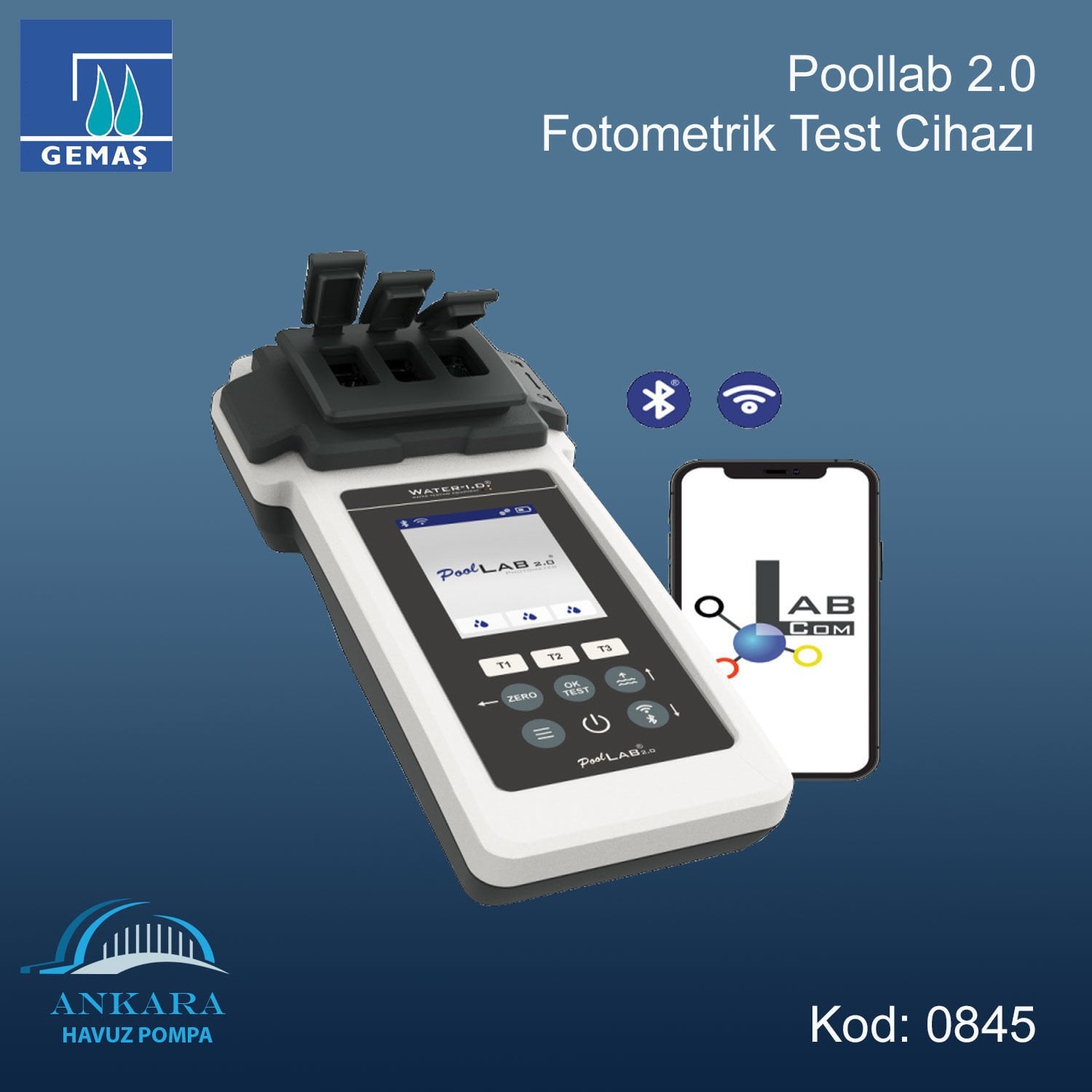 Poollab 2.0 Fotometrik Test Cihazı
