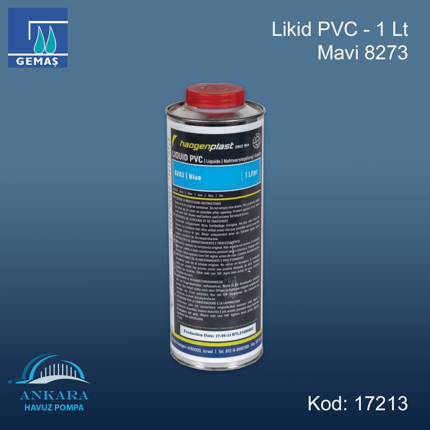 Likid PVC - 1 Litre Mavi 8273