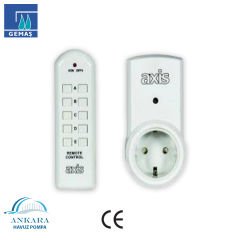 Tek Renkli Led Aydınlatmalar İçin Prizli Alıcı + Kumanda Anahtarı