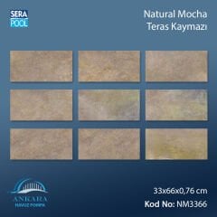 Natural Mocha 33x66x0,76 cm Teras Kaymazı - m² 'si