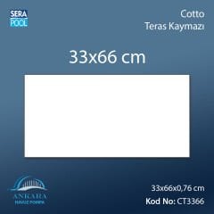 Cotto 33x66x0,76 cm Teras Kaymazı - m² 'si
