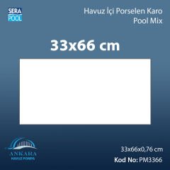 Pool Mix (33x66 cm) Porselen Karo - m² 'si