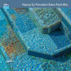 Pool Mix (33x66 cm) Porselen Karo - m² 'si