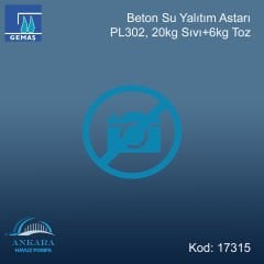 Beton Su Yalıtım Astarı PL302, 20kg Sıvı+6kg Toz