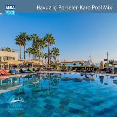 Pool Mix (10x10 cm / Fileli) Porselen Karo - m² 'si