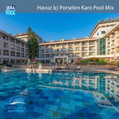 Pool Mix (10x10 cm / Fileli) Porselen Karo - m² 'si