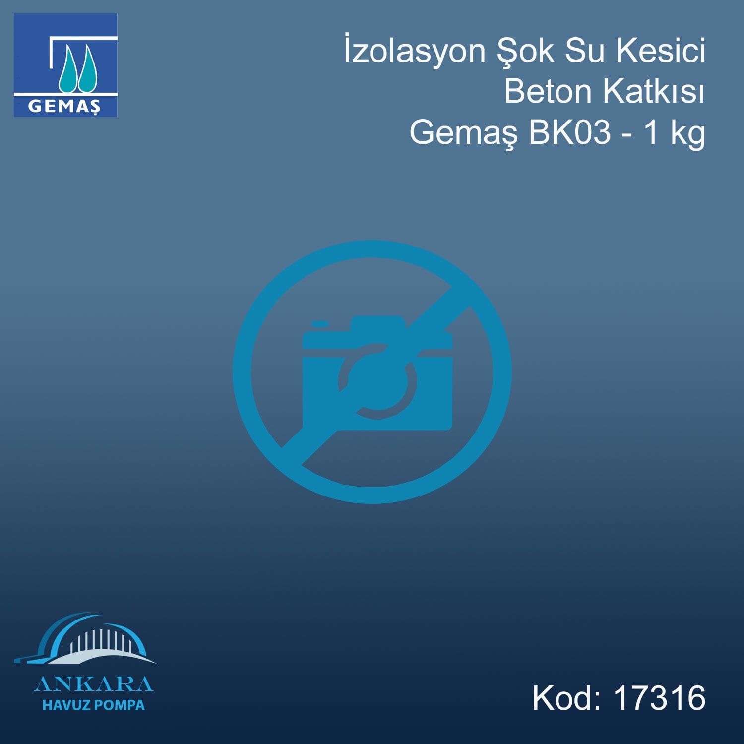 İzolasyon Şok Su Kesici Beton Katkısı Gemaş BK03 - 1 kg