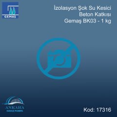 İzolasyon Şok Su Kesici Beton Katkısı Gemaş BK03 - 1 kg