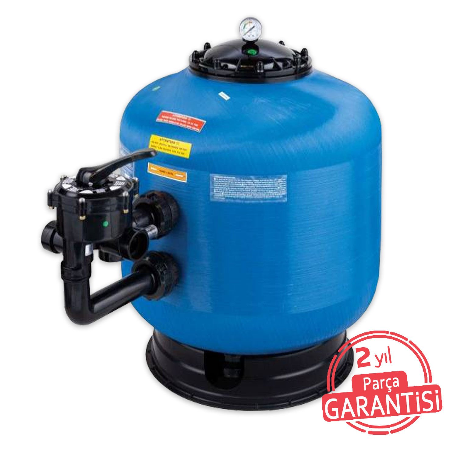 Turbidron-BL - Ø830 - 27 m³/h 2'' ''Bobin Sargılı'' Havuz Kum Filtresi