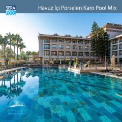 Pool Mix (5x5 cm / Fileli) Porselen Karo - m² 'si