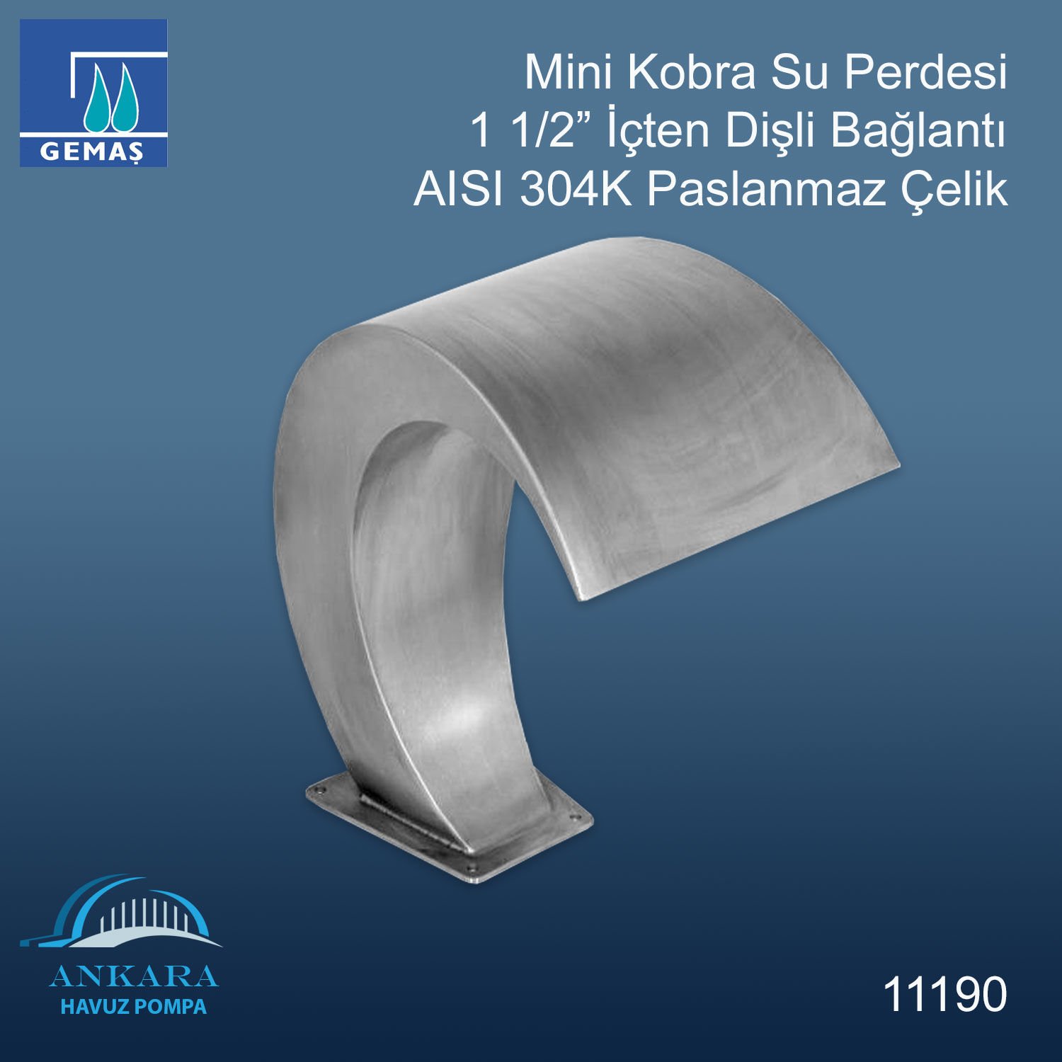 Mini Kobra Su Perdesi 304 K