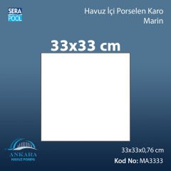 Marin (33x33 cm) Porselen Karo - m² 'si