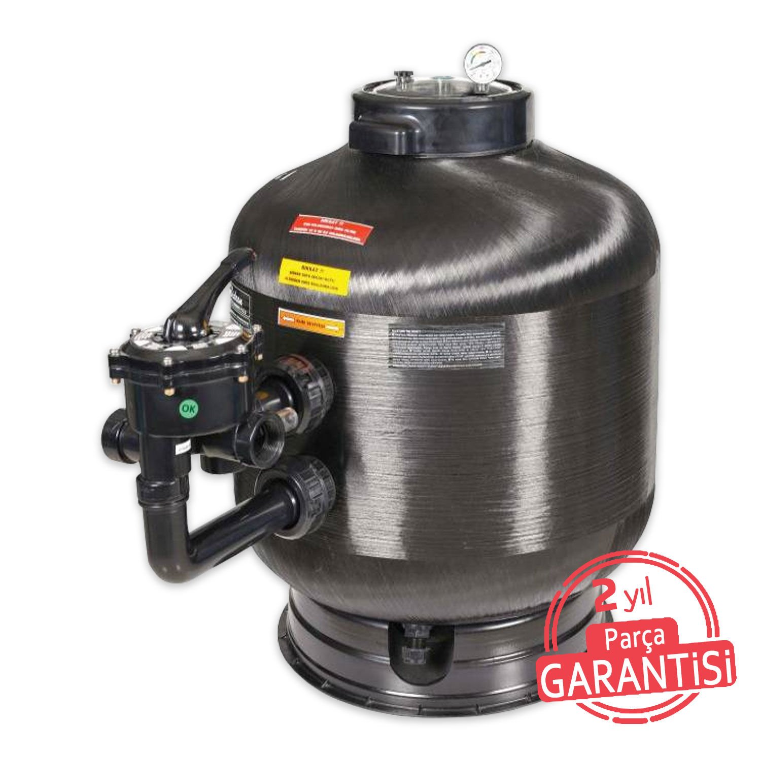 Turbidron-SL - Ø630 mm - 16 m³/h 1,5'' ''Bobin Sargılı-S'' Havuz Kum Filtresi