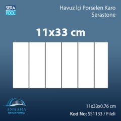 Serastone (11x33 cm / Fileli) Porselen Karo - m² 'si