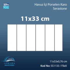 Serastone (11x33 cm / Fileli) Porselen Karo - m² 'si