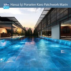 Patchwork Marin (16,5x66 cm) Porselen Karo - m² 'si