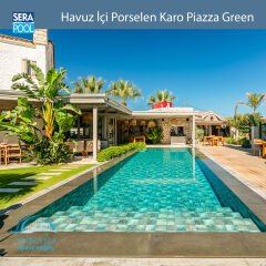 Piazza Green (33x66 cm) Porselen Karo - m² 'si