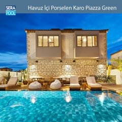 Piazza Green (33x66 cm) Porselen Karo - m² 'si