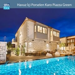 Piazza Green (33x66 cm) Porselen Karo - m² 'si