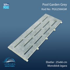 Pool Garden Grey 30x66 cm Monoblok Izgara