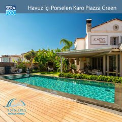 Piazza Green (33x33 cm) Porselen Karo - m² 'si