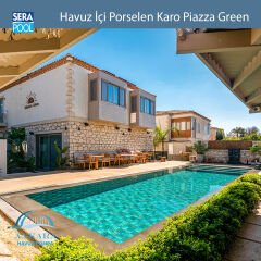 Piazza Green (33x33 cm) Porselen Karo - m² 'si
