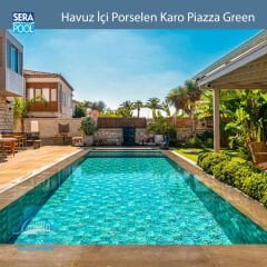 Piazza Green (33x33 cm) Porselen Karo - m² 'si