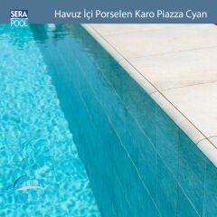 Piazza Cyan (33x33 cm) Porselen Karo - m² 'si