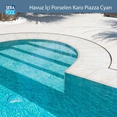 Piazza Cyan (33x33 cm) Porselen Karo - m² 'si