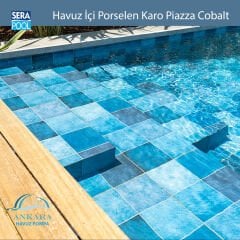 Piazza Cobalt (33x33 cm) Porselen Karo - m² 'si