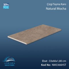 Natural Mocha 33x66x1,80 cm Çizgi Taşma Karo