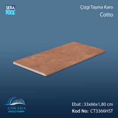 Cotto 33x66x1,80 cm Çizgi Taşma Karo