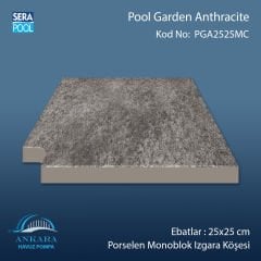 Pool Garden Anthracite 25x25 cm Monoblok Izgara Köşesi