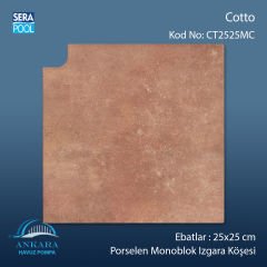 Cotto 25x25 cm Monoblok Izgara Köşesi