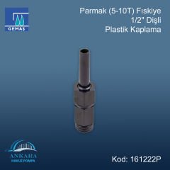 Parmak (5-10T) Fıskiye 1/2'' Dişli Plastik / Plastik Kaplama