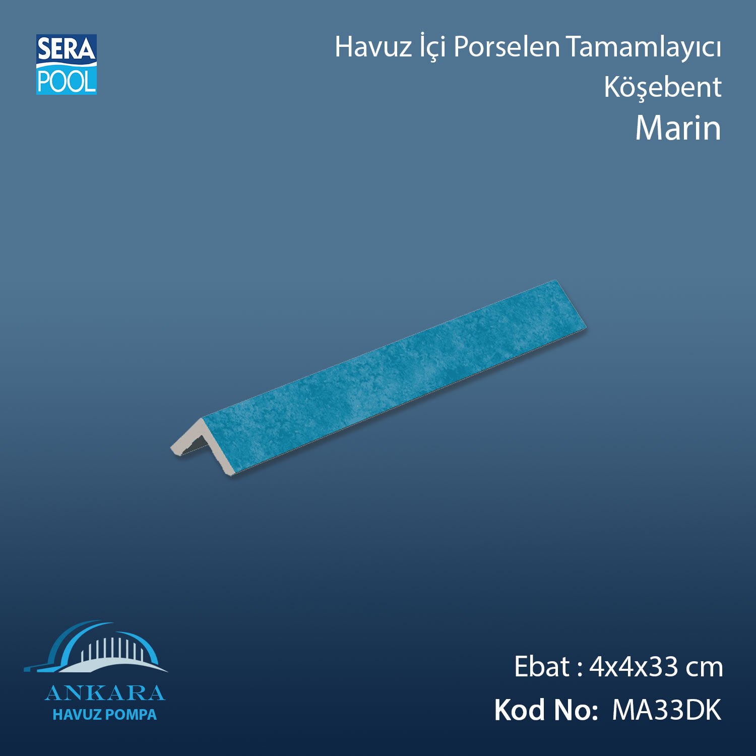 Marin 4x4x33 cm Köşebent