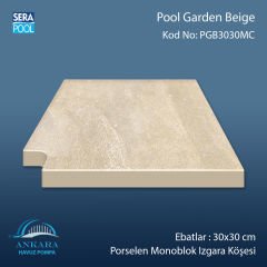 Pool Garden Beige 30x30 cm Monoblok Izgara Köşesi