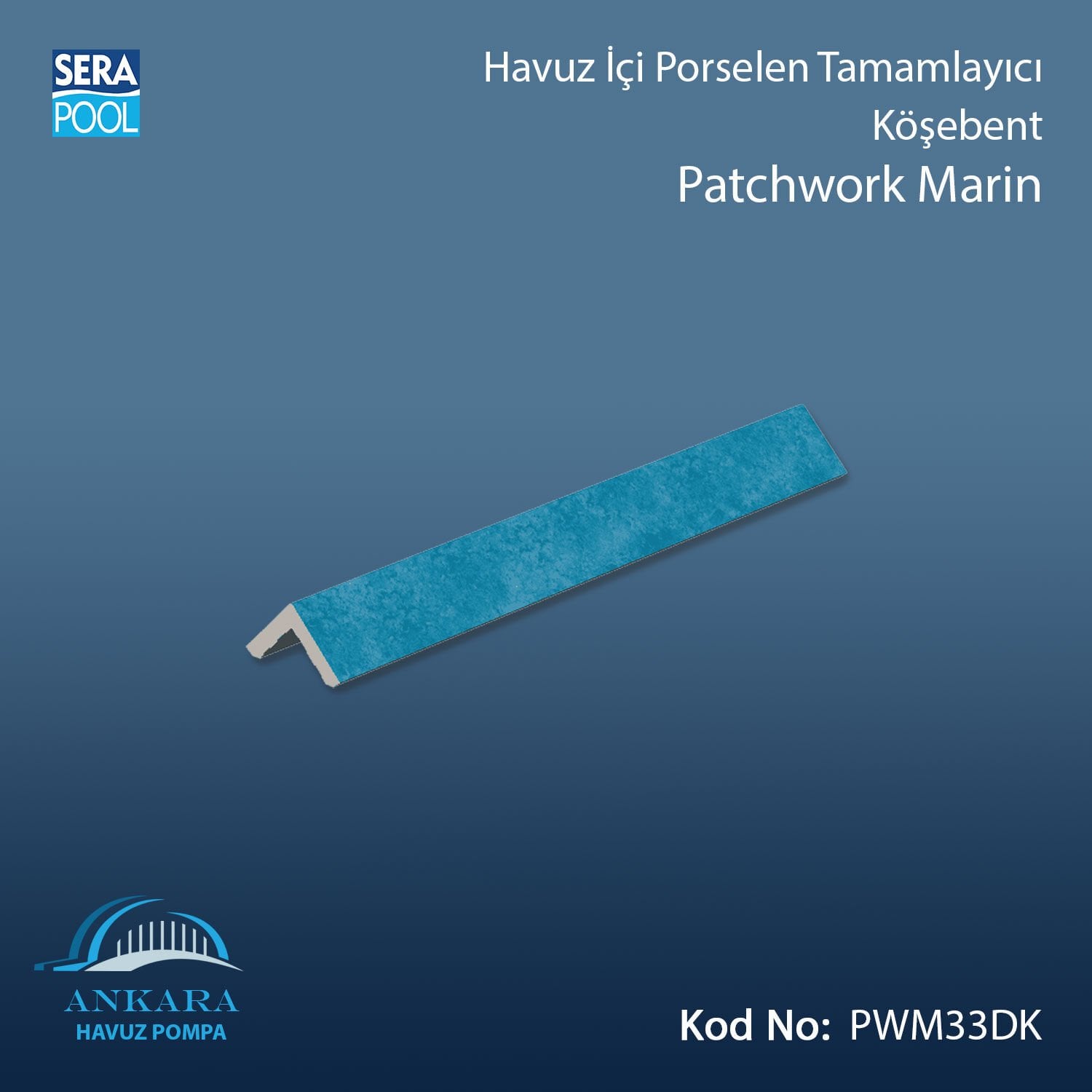 Patchwork Marin 4x4x33 cm Köşebent