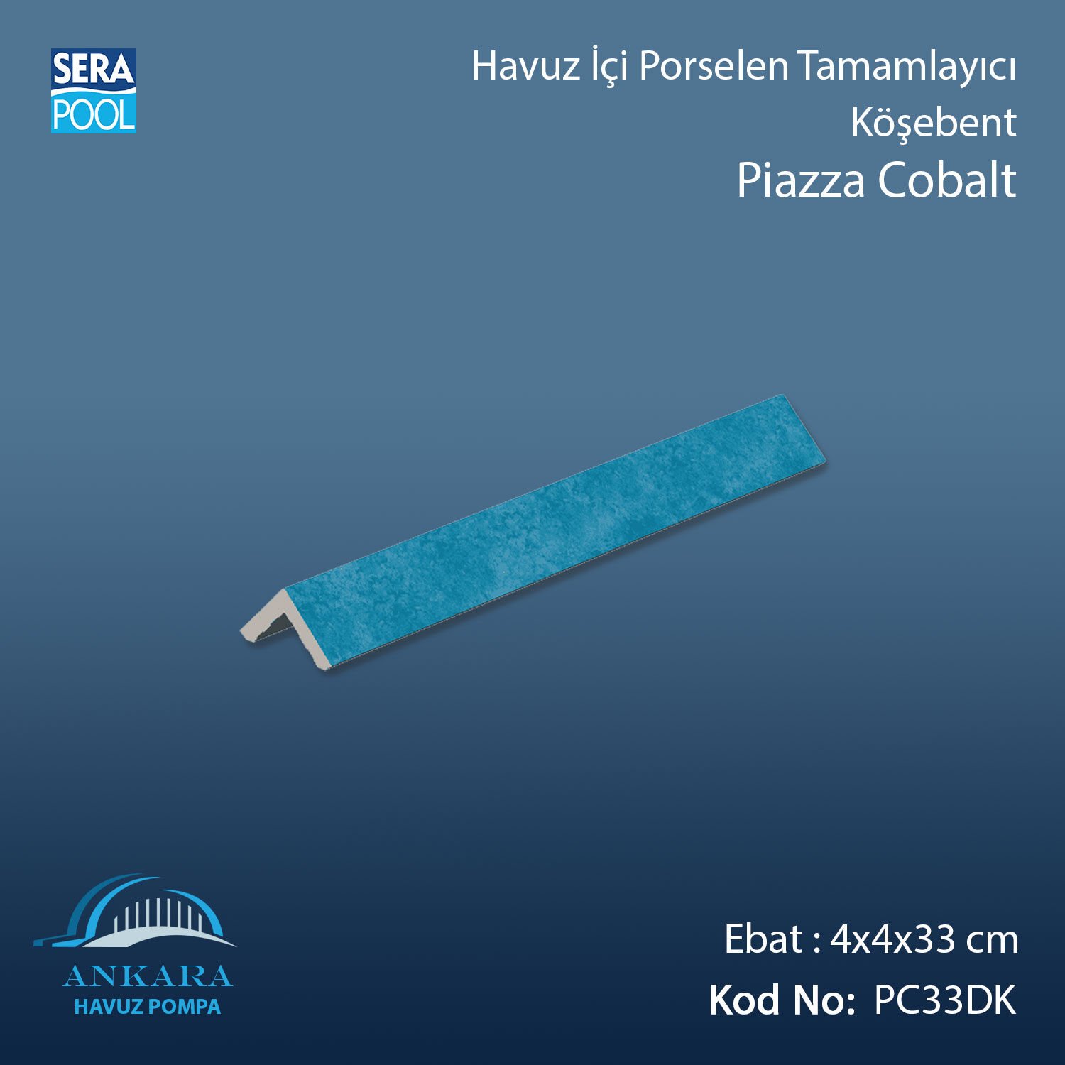 Piazza Cobalt 4x4x33 cm Köşebent